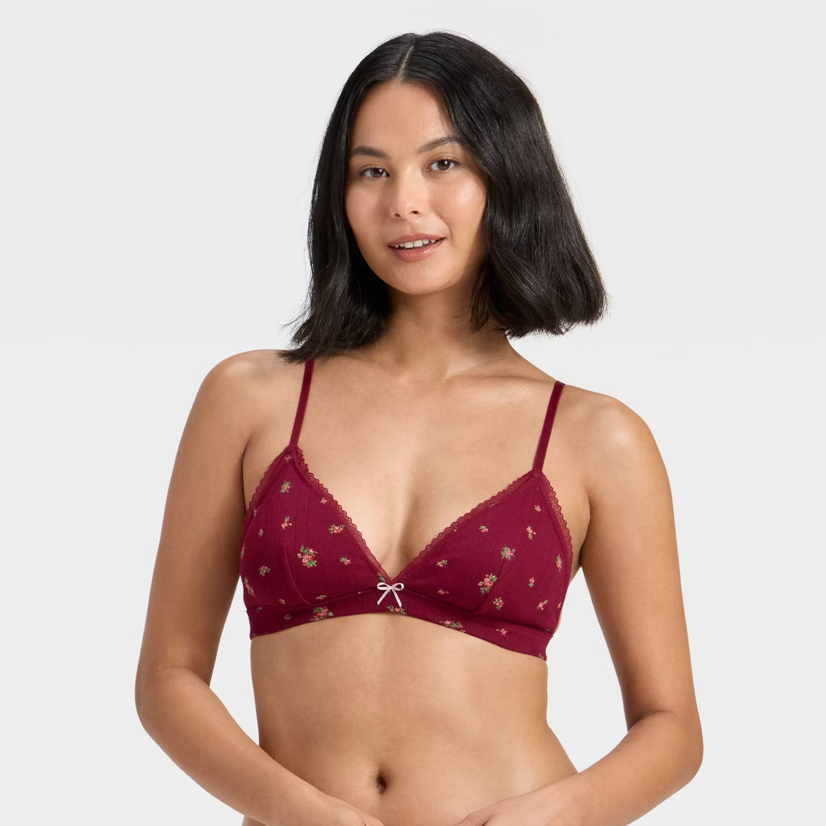 Women's Pointelle Triangle Bralette - Wild Fable™ | Target