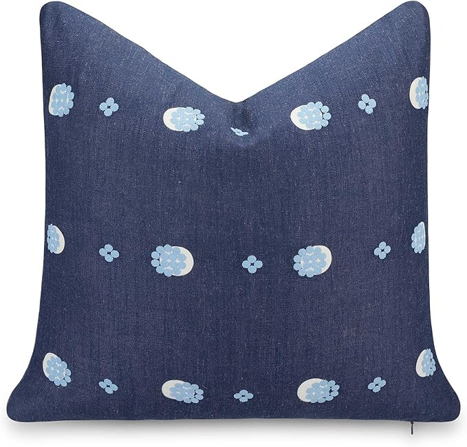 Crumbs Home California Casual Coastal Indoor Outdoor Throw Pillow Cover, 20"x20" Water Repellent ... | Amazon (US)