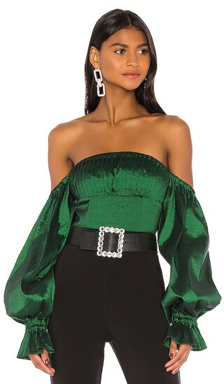 Fraya Top in Emerald | Revolve Clothing (Global)