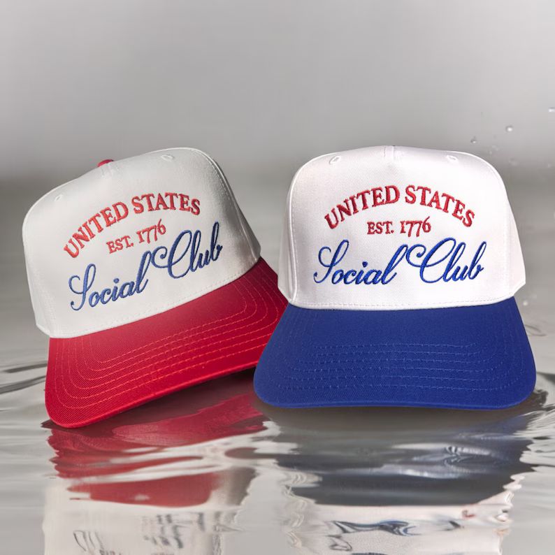 United States Social Club Classic Baseball Trucker Cap, Election Year Hat, Patriotic Trucker Cap,... | Etsy (US)