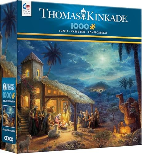 Ceaco - Thomas Kinkade - Holiday - Nativity - 1000 Piece Jigsaw Puzzle | Amazon (US)