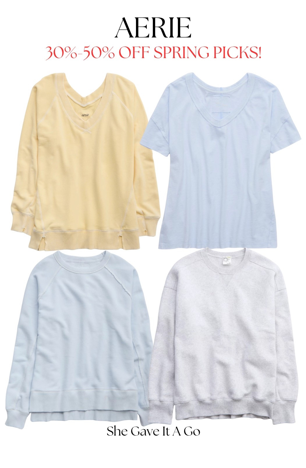 aerie spring sale!! 30-50% off clothing sitewide!! vacation outfit/ resort wear/ spring outfit/ travel outfit

#LTKSpringSale #LTKStyleTip #LTKSaleAlert