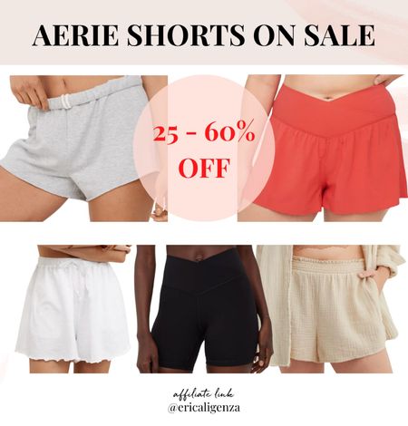 Aerie shorts on sale - 25-60% off! 

Fleece shorts // workout shorts // gauze shorts // bike shorts // drawstring waist shorts 

#LTKstyletip #LTKsalealert #LTKSeasonal