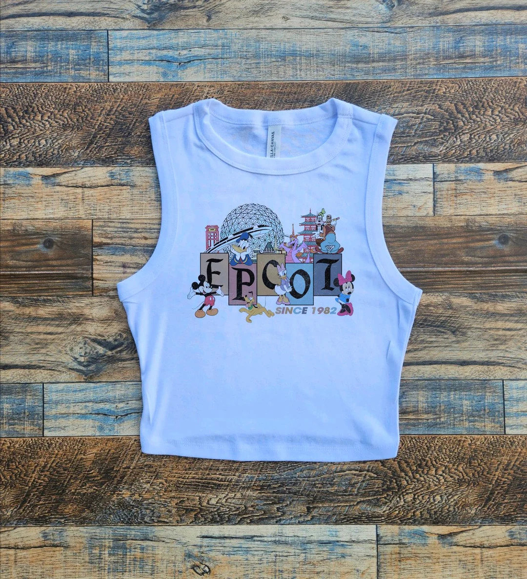 Womens Epcot Crop Tank, Epcot Baby Tee, Cool Epcot Disney Crop Top, Walt Disney Baby Tee, Monorai... | Etsy (US)