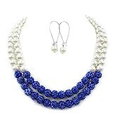 Royal Blue Necklace,Pearl Necklace,Bridal Party Jewelry,Multi Strands Necklaces,Statement Necklace,B | Amazon (US)