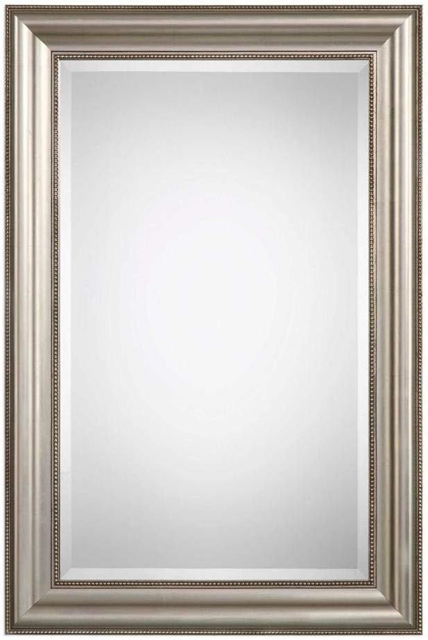 Moss + Fig Gemma Champagne Silver Leaf Wall Mirror | Rectangular Wall Mirror in Antiqued Champagn... | Amazon (US)