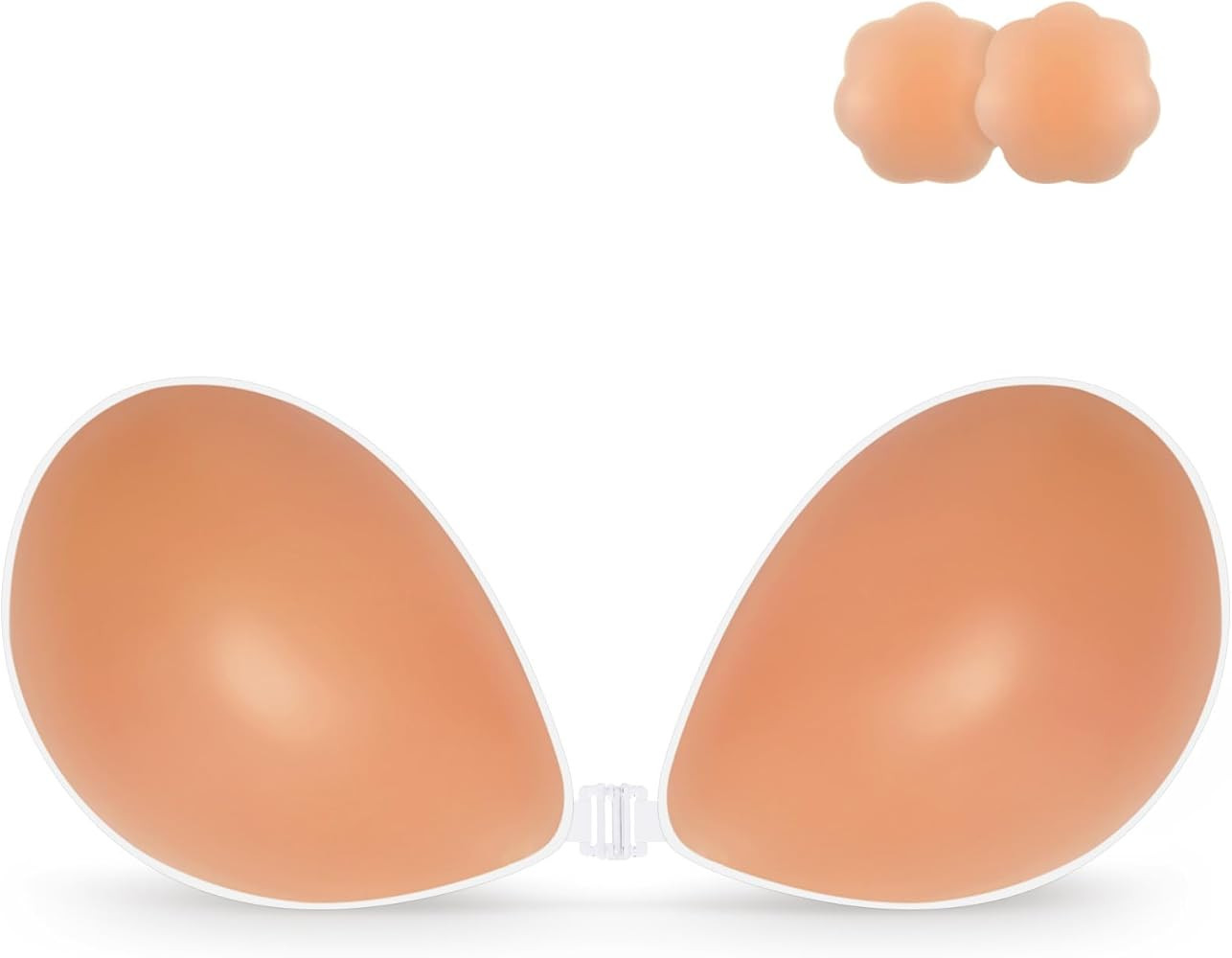 Niidor Adhesive Bra Strapless Sticky Invisible Push up Silicone Bra for Backless Dress with Nippl... | Amazon (US)