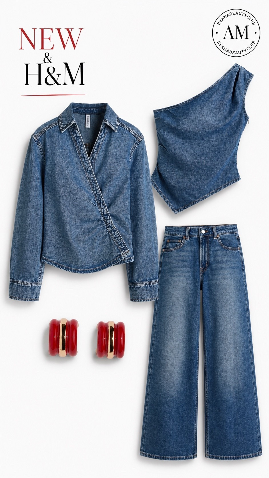 Denim on denim never goes out of style. 💙✨ Fresh H&M arrivals featuring modern silhouettes and the perfect pop of red for an effortlessly chic look.

#LTKU #LTKSeasonal #LTKstorytime