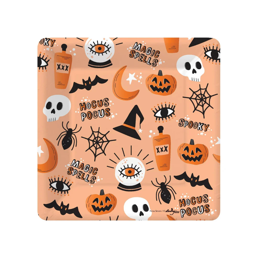 Hocus Pocus Halloween Dessert Plates | Ellie and Piper