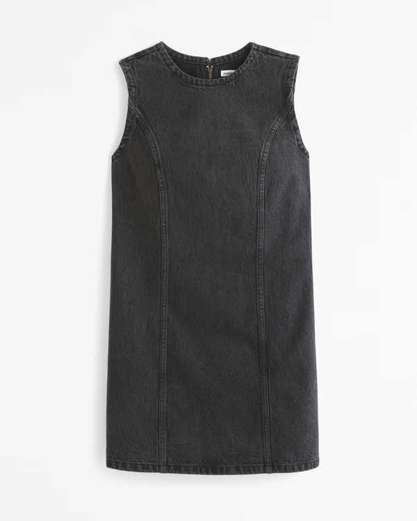 Denim Shift Mini Dress | Abercrombie & Fitch (US)