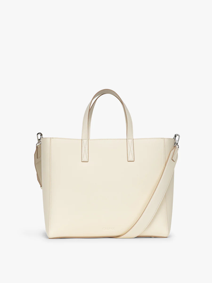 Haven 15 inch Laptop Tote Bag | Buttercream | CALPAK | Luggage & Travelware | CALPAK