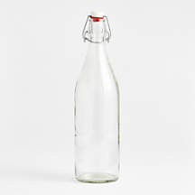 Airtight Glass Swing Top Bottle + Reviews | Crate & Barrel | Crate & Barrel