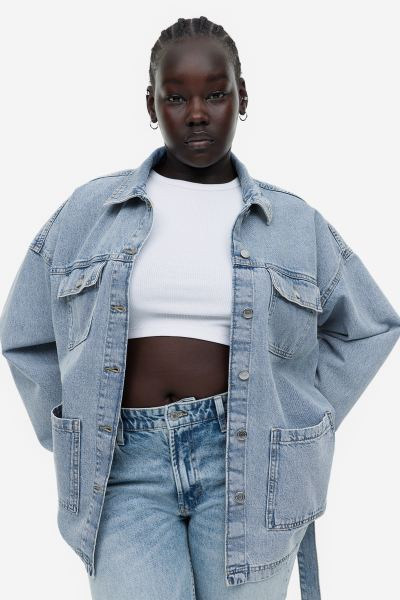 Tie-belt denim jacket | H&M (UK, MY, IN, SG, PH, TW, HK)