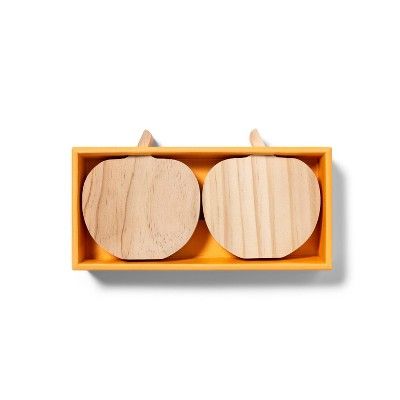 2pk Wood Pumpkin Small - Mondo Llama™ | Target