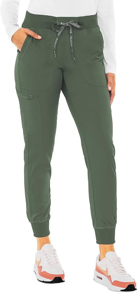 Med Couture Scrub Pants For Women Cargo Jogger Bottoms with 5 Pockets, Lightweight, Ultra Soft, 2... | Amazon (US)