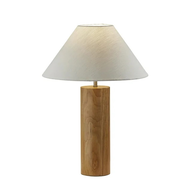 Adesso Martin Table Lamp, Natural Oak Wood with Antique Brass Accent | Walmart (US)