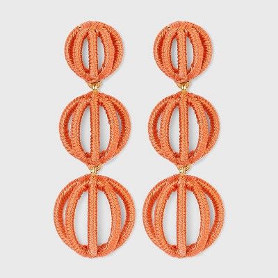 SUGARFIX by BaubleBar Cut-Out Ball Drop Earrings - Orange | Target