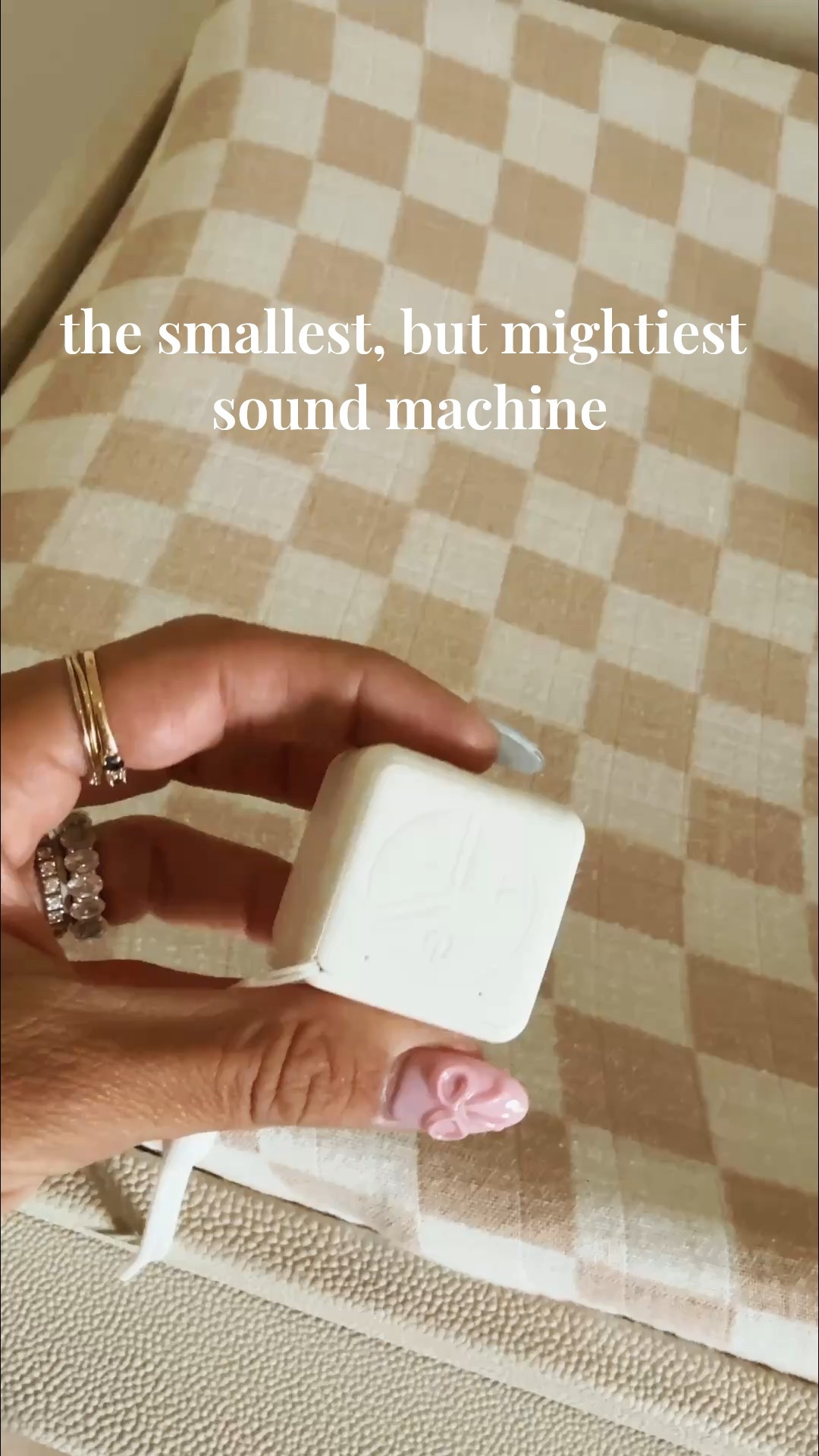 the best mini sound machine you will ever find! It’s so tiny, but very mighty and it gets LOUD. Has multiple sounds (water, white noise, etc) + has a pretty long battery life when fully charged! Great for travel — we used this all over Italy and on the plane for my toddler niece 🩷 trust me, it’s one of my best baby finds ever! 

#LTKBaby #LTKTravel