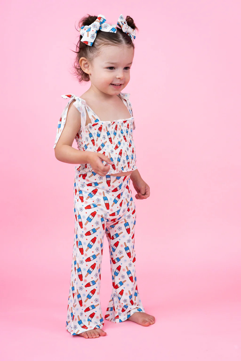 LITTLE MISS FIRECRACKER DREAM SMOCKED FLARE SET | DREAM BIG LITTLE CO