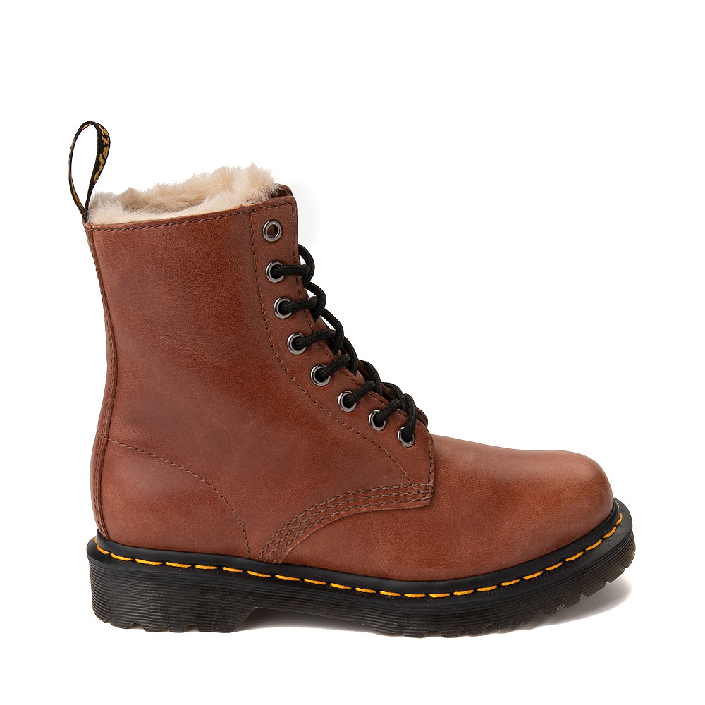 Womens Dr. Martens 1460 8-Eye Serena Boot - Saddle Tan | Journeys