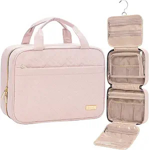 NISHEL Travel Toiletry Bag for women, Portable Hanging makeup Organizer | Amazon (US)