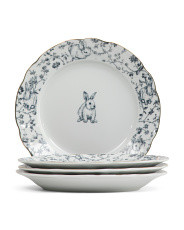 Set Of 4 Laura Ashley Aria Bunny Salad Plates | Kitchen & Dining Room | Marshalls | Marshalls