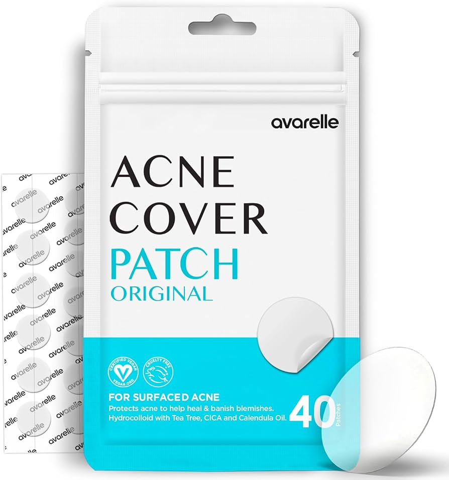 AVARELLE Acne Cover Patches, FSA HSA Eligible Hydrocolloid Pimple Patches for Face with Tea Tree ... | Amazon (US)