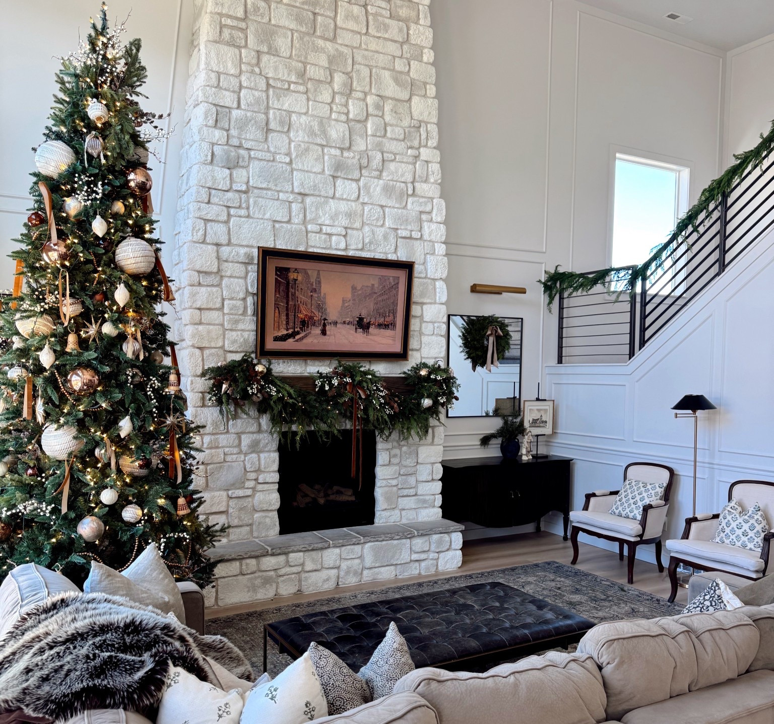 Warm browns and gold to make this space feel festive and cozy  ✨ 

#LTKSeasonal #LTKHoliday