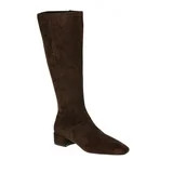 Scoop Women's Faux Suede Knee High Stretch Block Heel Boots (Wide Width Available) | Walmart (US)