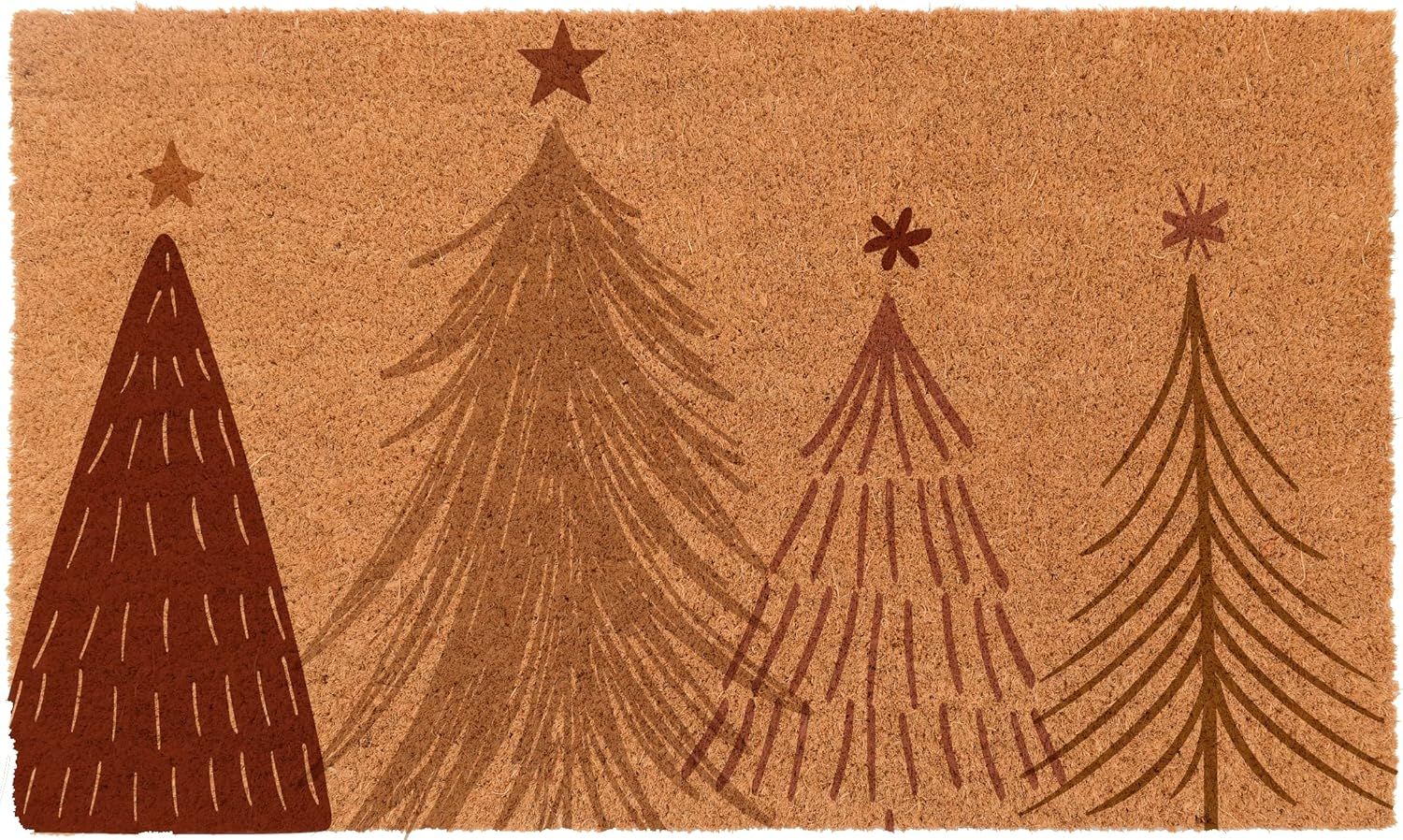 Amazon.com: Coco Mats 'N More Christmas Mats Made in USA - Boho Christmas Trees (18L x 30W) | Coi... | Amazon (US)