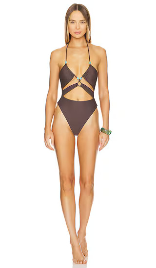Napoli One Piece in Brown | Revolve Clothing (Global)