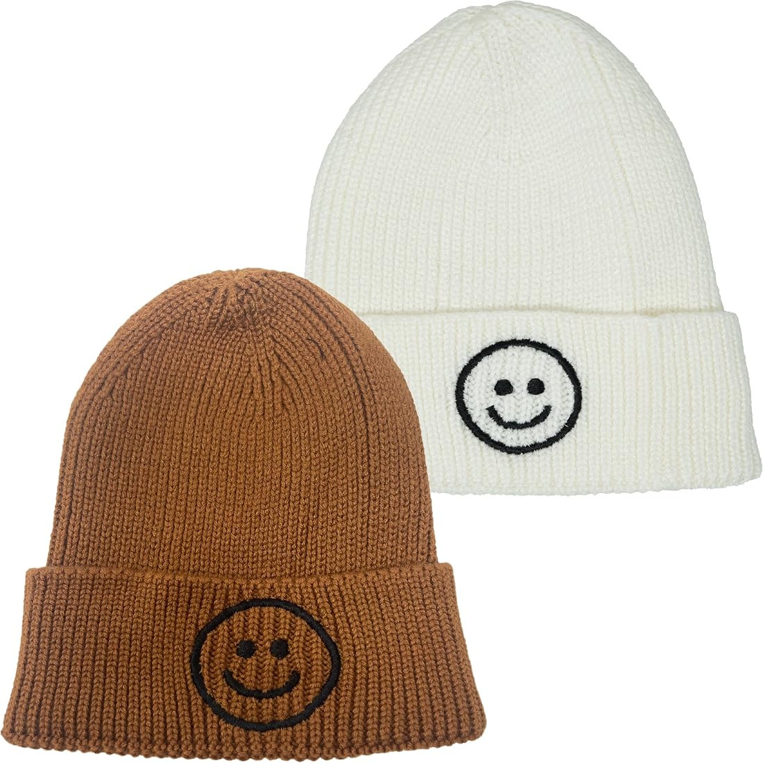 Funky Junque Baby Beanie Smiley Face Winter Hat Infant Caps Toddler Beanie Warm Soft Winter Hat f... | Amazon (US)