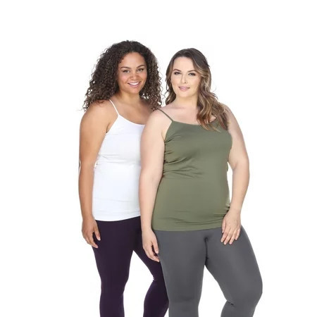 White Mark Women's Plus Size Tank Tops (Pack of 2) | Walmart (US)