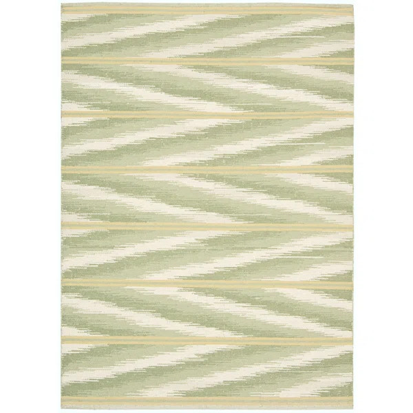 Malika Handmade Hand-Knotted Wool Citron Rug | Wayfair North America