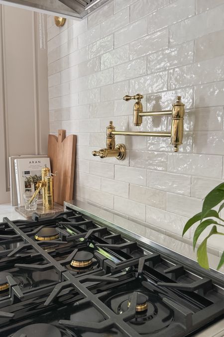 Our kitchen faucet and pot filler are two of my greatest finds from @wayfair! We had this exact same faucet in our last home for six years before installing it in our new kitchen last year. We’ve been super happy with the quality and style, and you truly cannot beat the price point! We have the polished brass finish in both. #wayfair #wayfairpartner

#LTKSummerSales #LTKSaleAlert #LTKHome