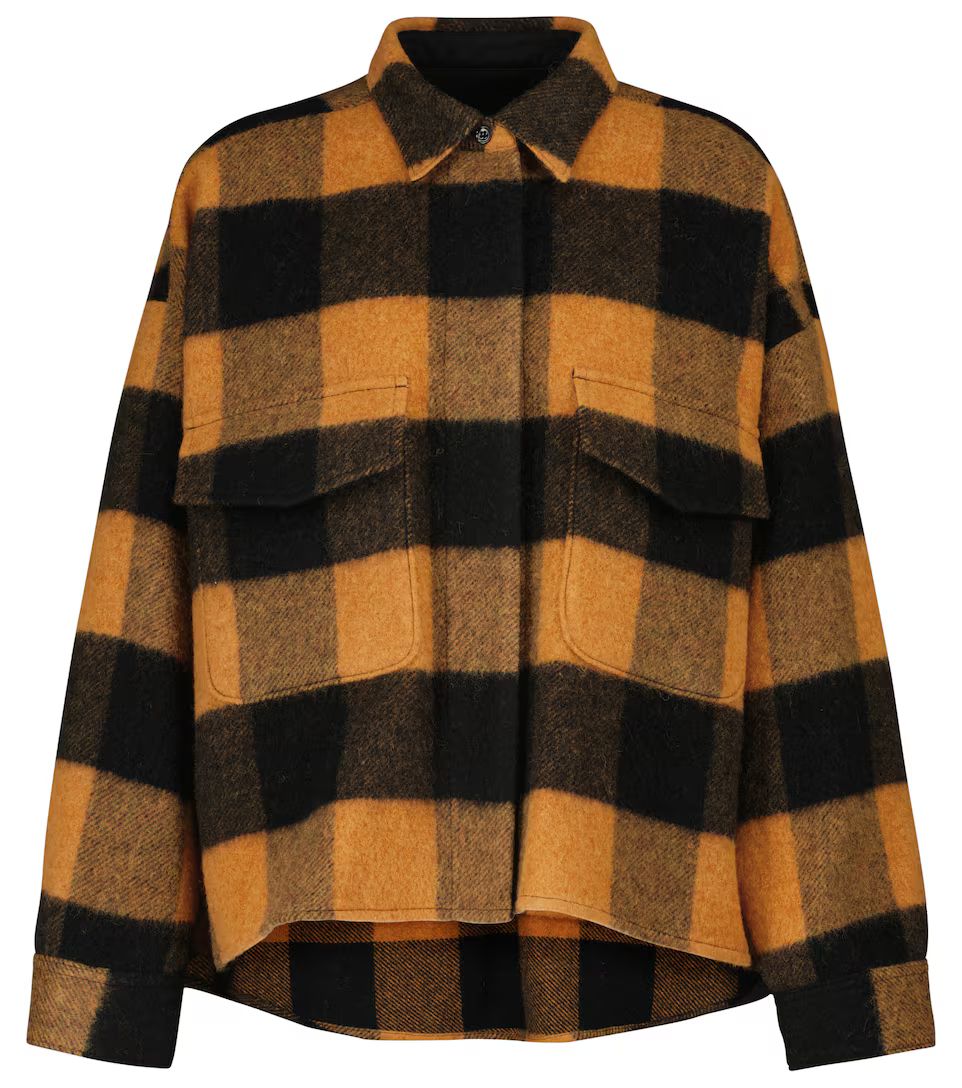 Checked wool-blend shirt jacket | Mytheresa (INTL)