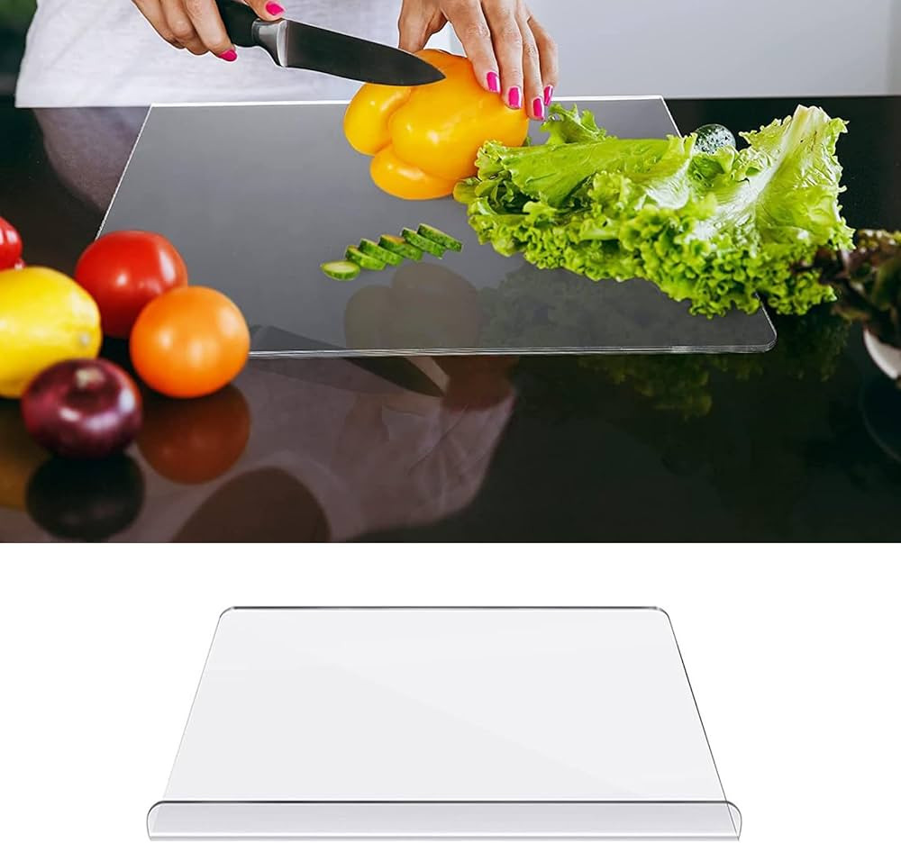 Acrylic Cutting Boards for Kitchen Counter, Acrylic Anti-Slip Transparent Cutting Board, Clear Cu... | Amazon (US)