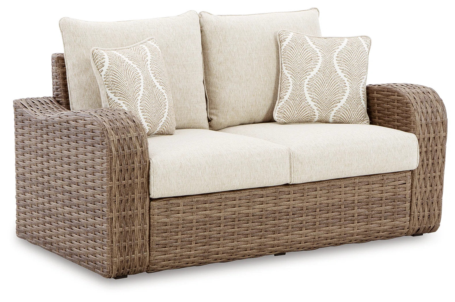Sandy Bloom Outdoor Loveseat with Cushion | Wayfair North America