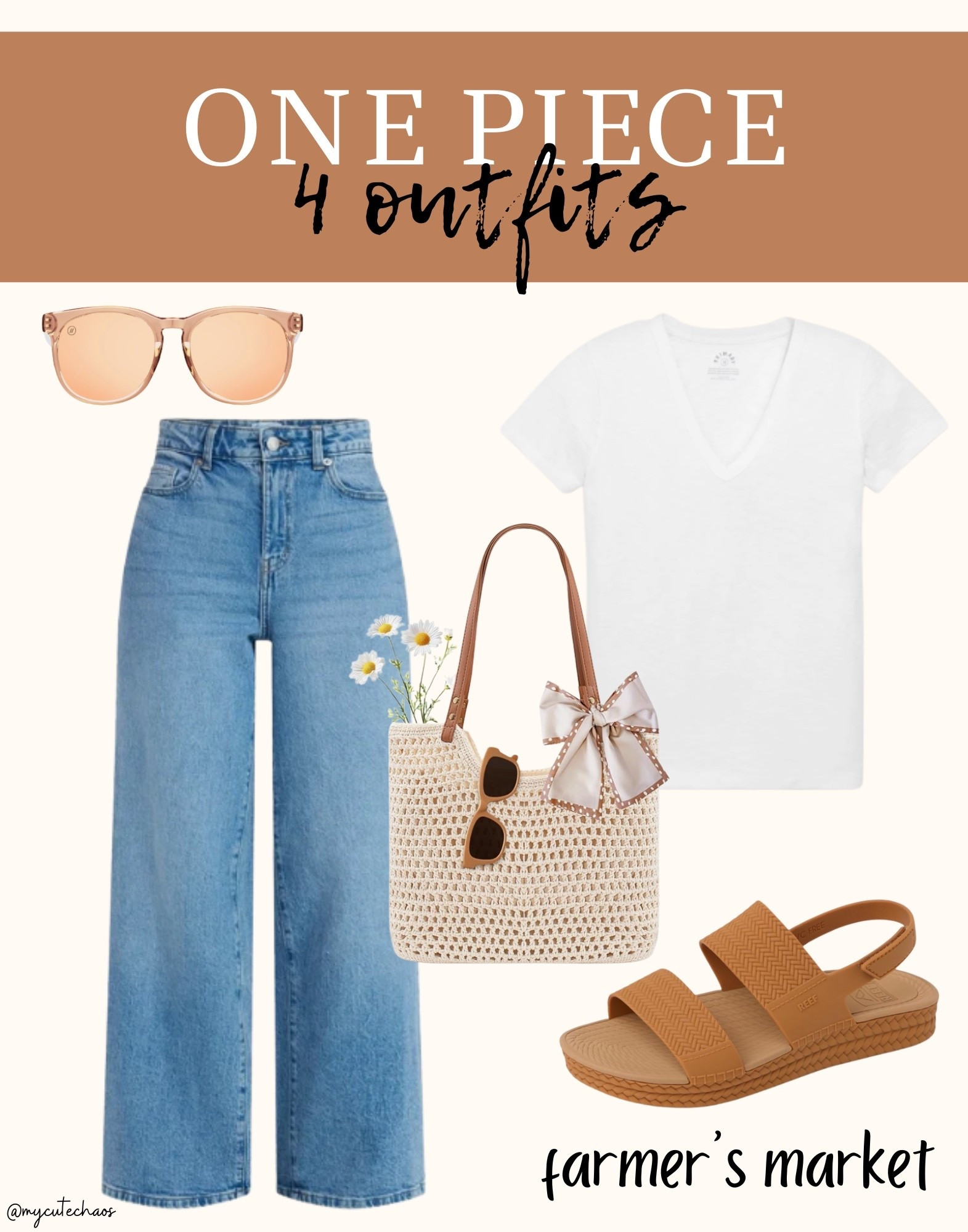 Farmers market outfit inspo
Spring outfit, spring style
Summer outfit, summer style
Denim jeans, basic white tee
Spring sandals, spring shoes
Farmers market bag, sunglasses
Casual outfit, casual spring style

#LTKTravel #LTKootd