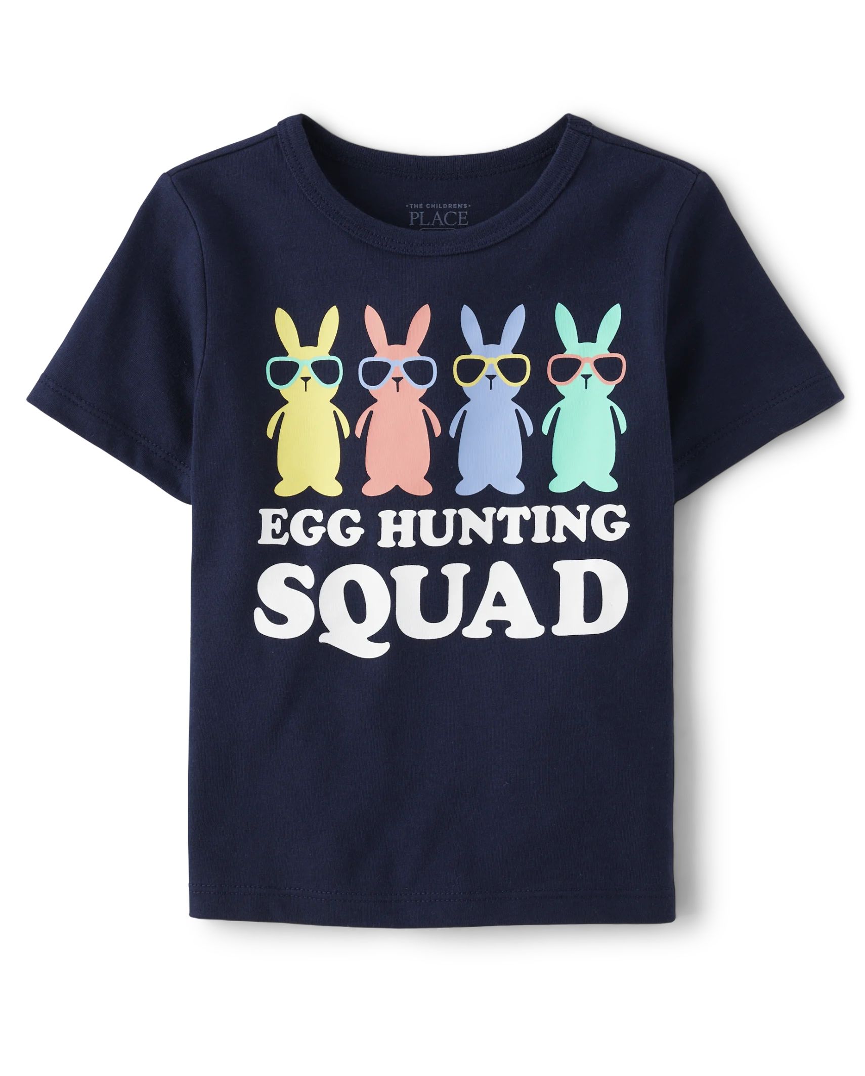 Baby And Toddler Boys Matching Family Egg Hunting Squad Graphic Tee - tidal | The Children's Place
