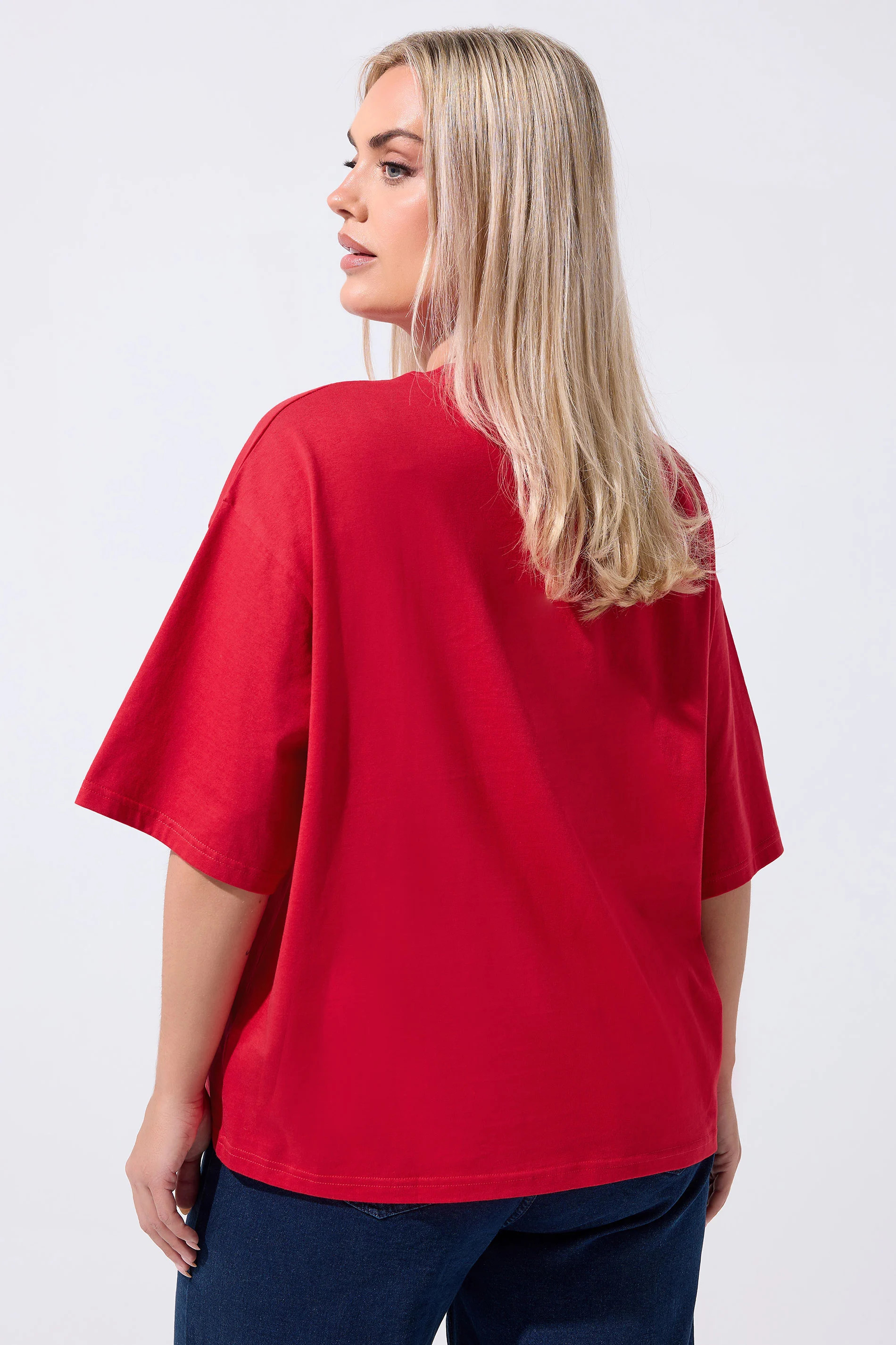 LIMITED COLLECTION Plus Size Red 'Cutie Pie' Slogan T-Shirt | Yours Clothing UK