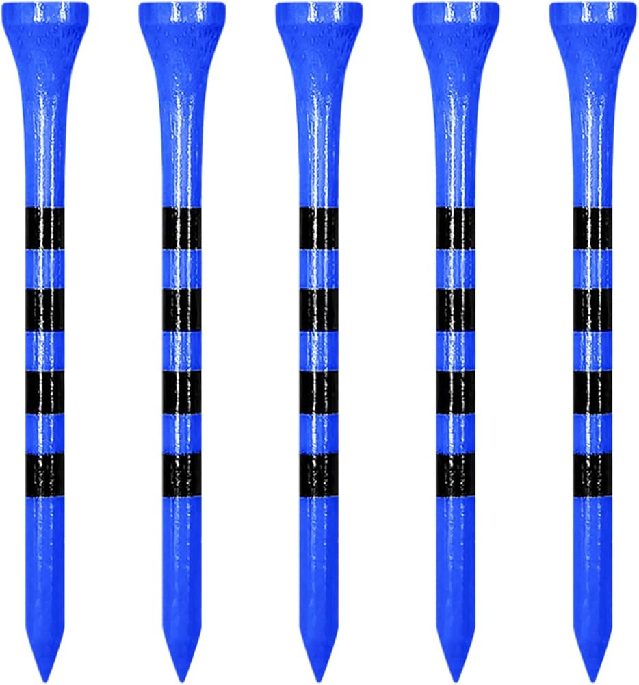 Wooden Golf Tees 3-1/4", 2-3/4", 2-1/8", 1-1/2" Available, 100 Count (Natural Color, White, Black... | Amazon (US)