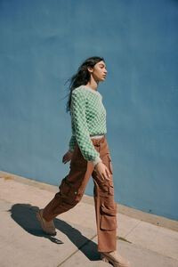 Twill Wide-Leg Cargo Pants | Forever 21 (US)