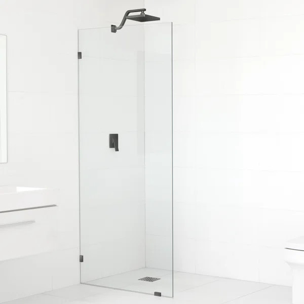 GW-SFP-28-MB 28" x 78" Frameless Fixed Glass Panel | Wayfair North America