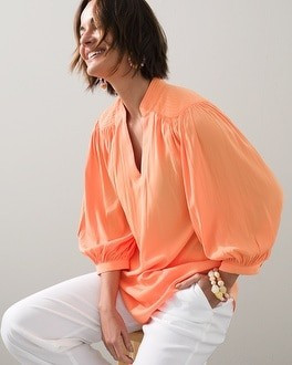 Textured Stitched Blouse | Chico's
