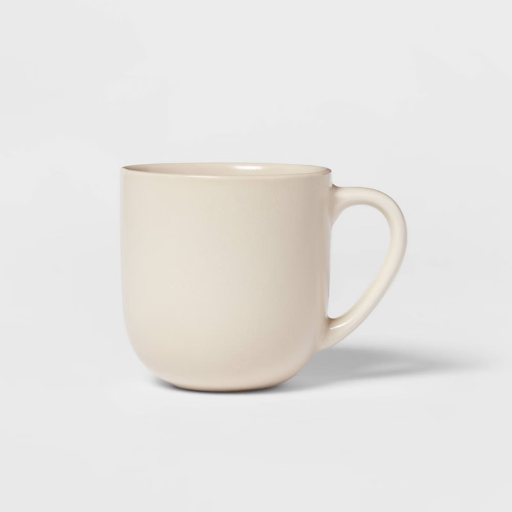 13.5oz Stoneware Tilley Mug White - Project 62 | Target