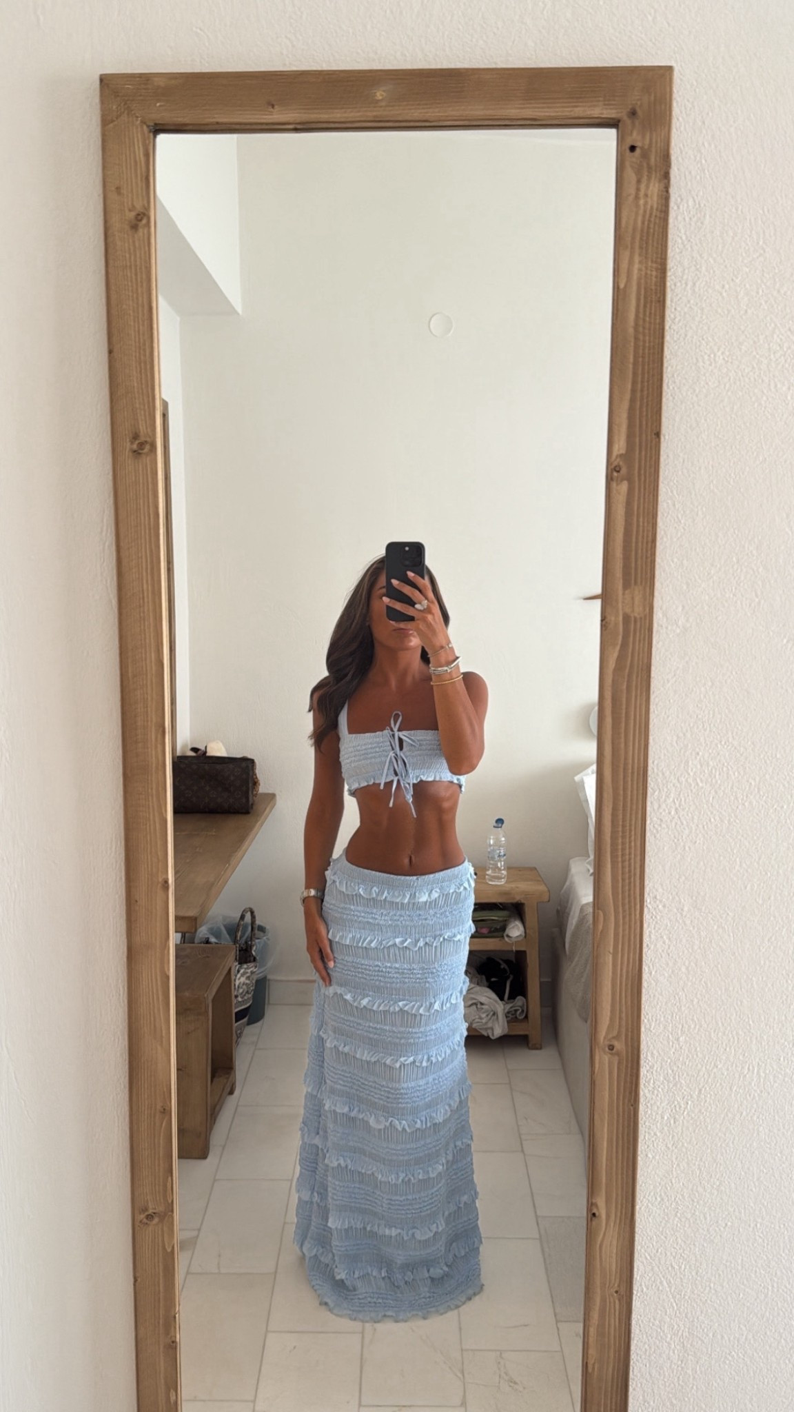 Holiday outfit, ruffle crop top and maxi skirt, vacation outfit, euro summer 

#LTKsummer #LTKeurope #LTKuk