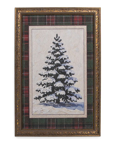12X18 Snowy Pine Wall Art | TJ Maxx