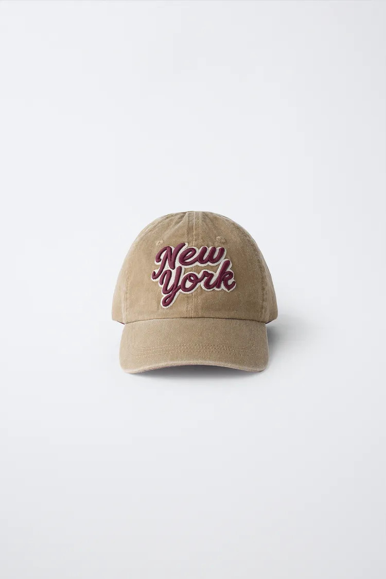 NEW YORK TEXT VARSITY CAP | Zara US
