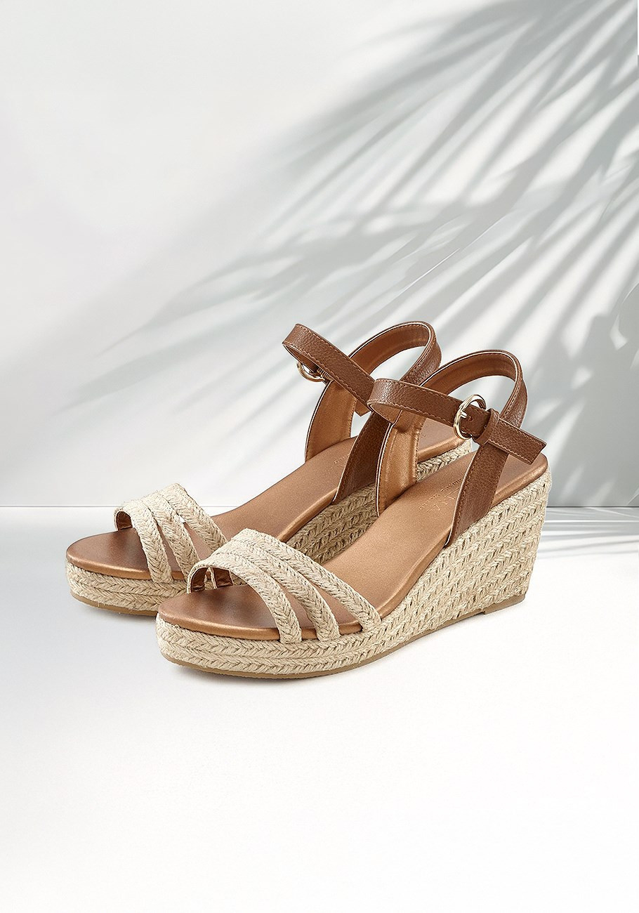 woven wedge sandals | Lascana